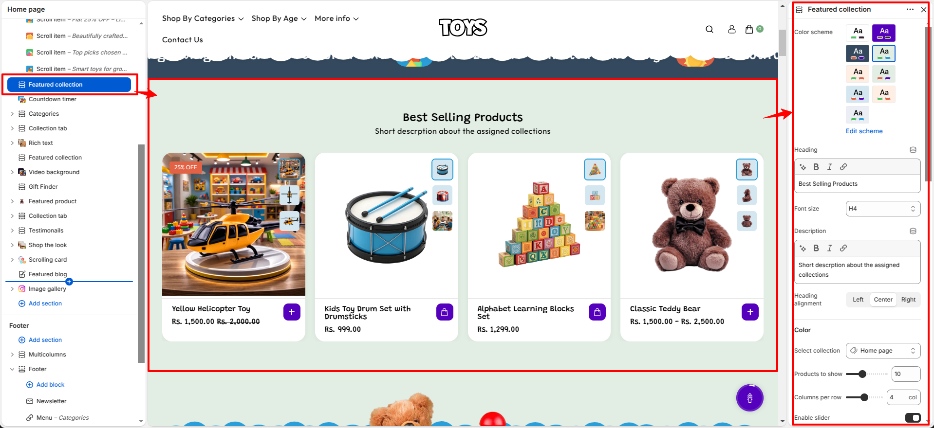 featured-collection-settings