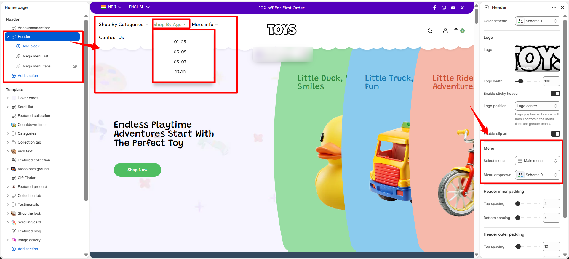 dropdown-menu-settings