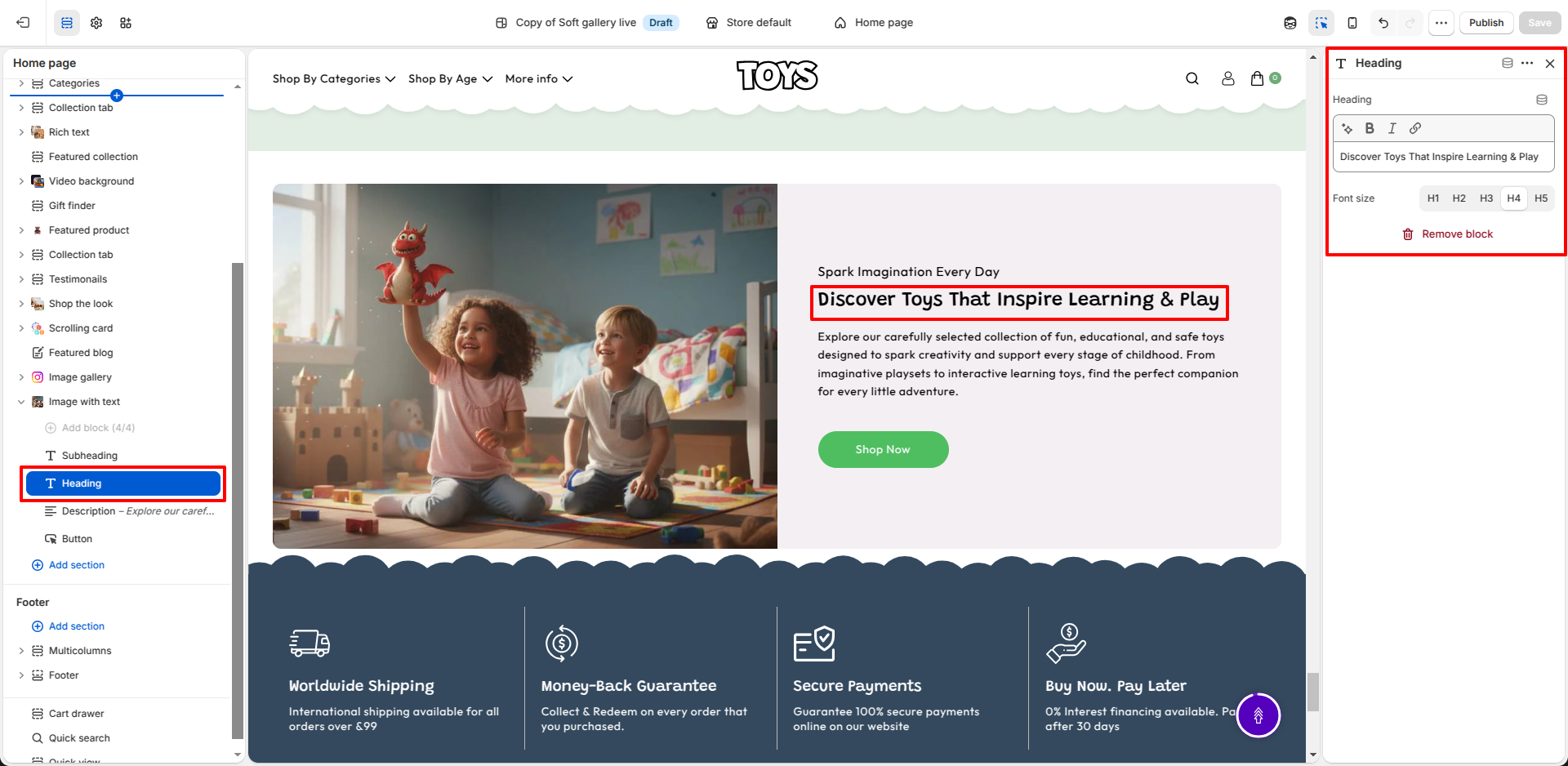 image-with-text-heading-settings